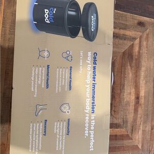 The Cold Pod Black Immersion Tub